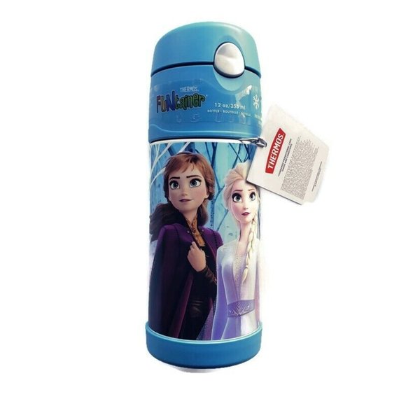 Frozen Thermos 12oz Stainless Steel Beverage Bottle Anna Elsa Olaf Frozen 2 Cold - Picture 6 of 6